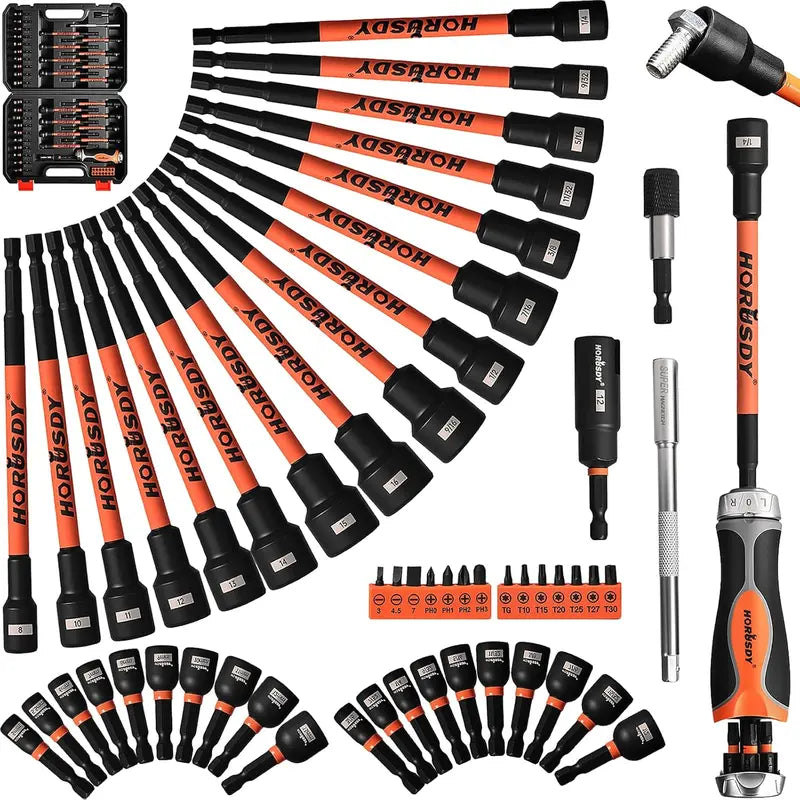 59pc-With Long Nut Driver Set