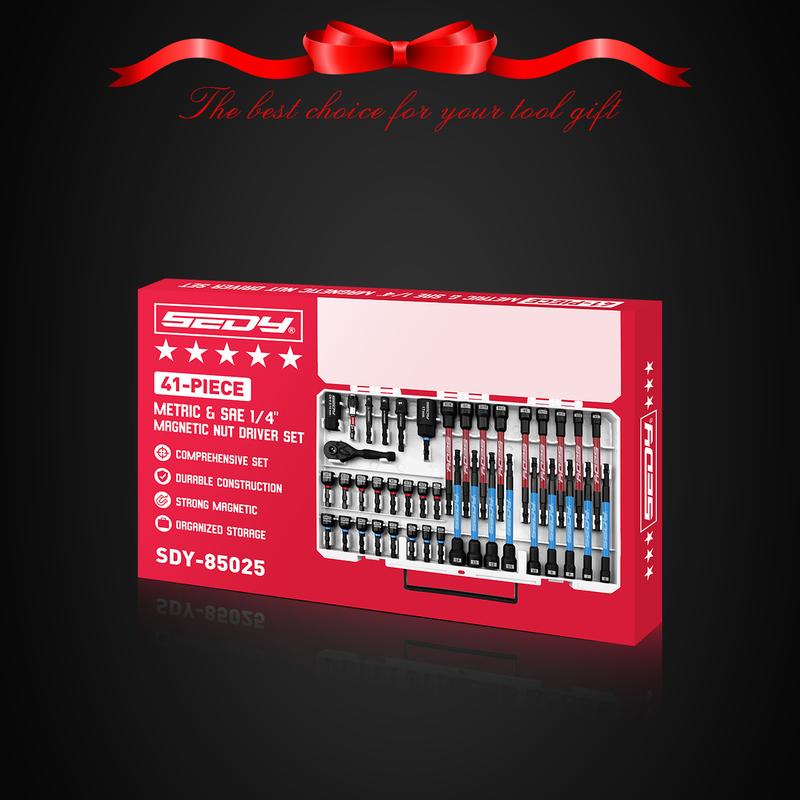 41-Pc 1/4" Magnetic Impact Set