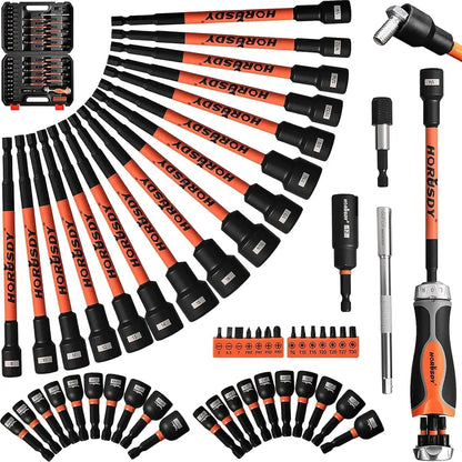 🎉 80-Piece Magnetic Impact Nut Driver Set⚡