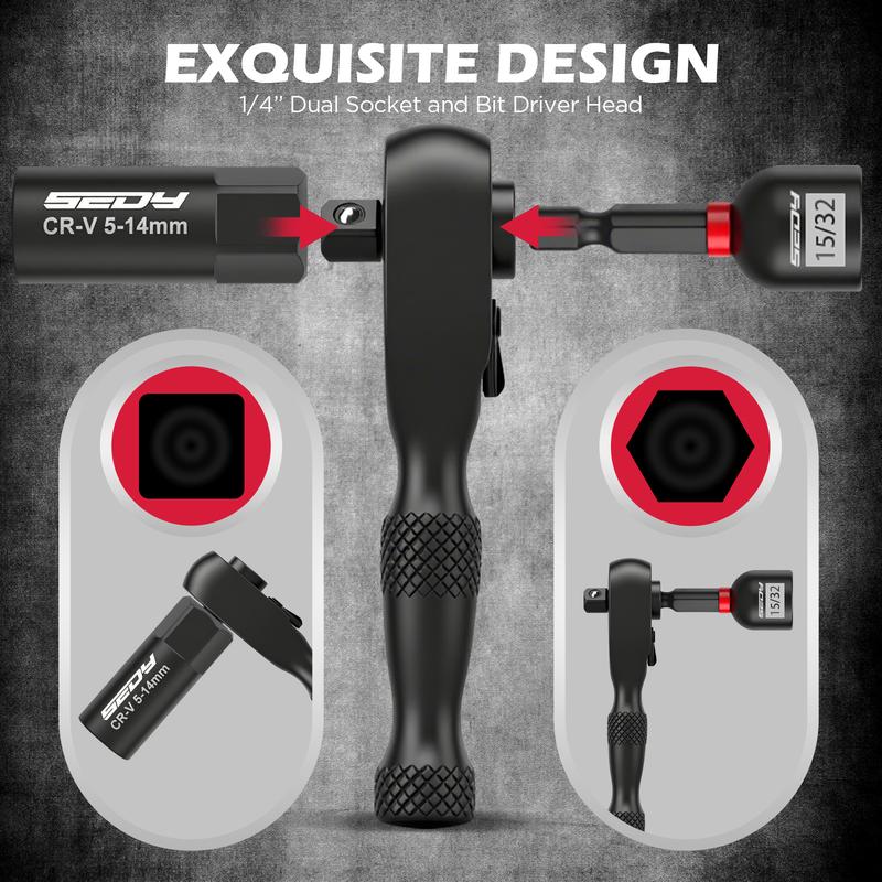 41-Pc 1/4" Magnetic Impact Set