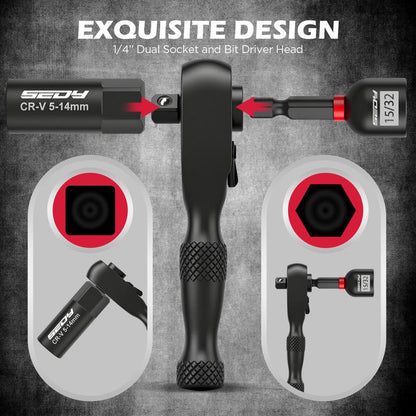 41-Pc 1/4" Magnetic Impact Set