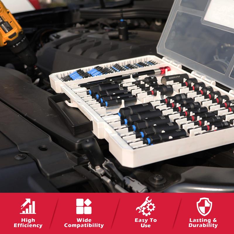 🎉 80-Piece Magnetic Impact Nut Driver Set⚡