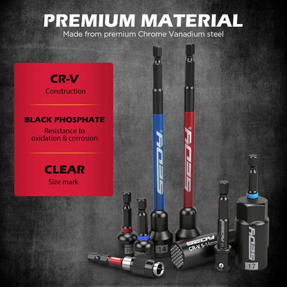 41-Pc 1/4" Magnetic Impact Set