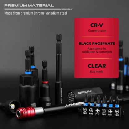 🎉 80-Piece Magnetic Impact Nut Driver Set⚡