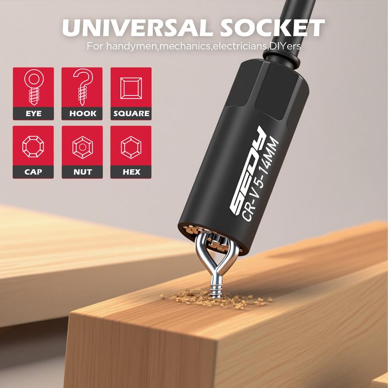 41-Pc 1/4" Magnetic Impact Set